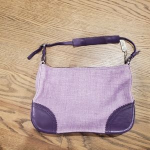 Purple coach handbag